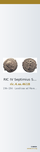 RIC IV Septimius Severus 461B — CANOA