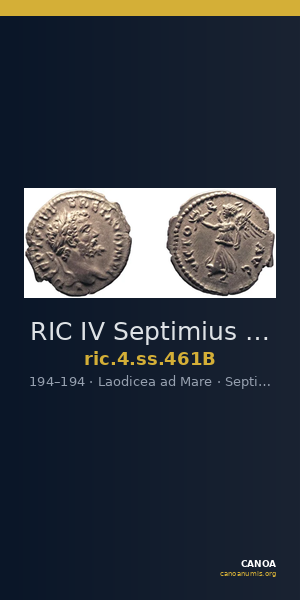 RIC IV Septimius Severus 461B — CANOA