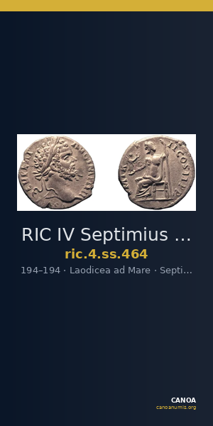 RIC IV Septimius Severus 464 — CANOA