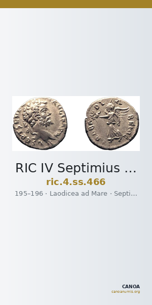 RIC IV Septimius Severus 466 — CANOA
