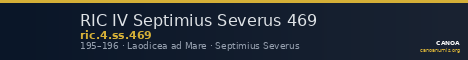 RIC IV Septimius Severus 469 — CANOA