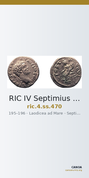 RIC IV Septimius Severus 470 — CANOA