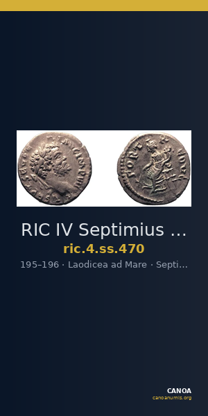 RIC IV Septimius Severus 470 — CANOA