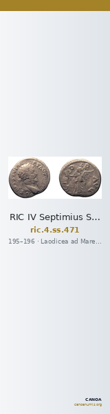 RIC IV Septimius Severus 471 — CANOA