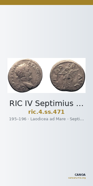 RIC IV Septimius Severus 471 — CANOA