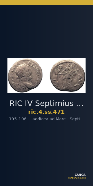 RIC IV Septimius Severus 471 — CANOA