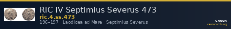 RIC IV Septimius Severus 473 — CANOA