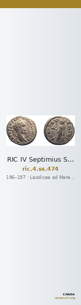 RIC IV Septimius Severus 474 — CANOA