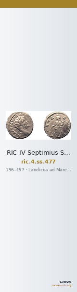 RIC IV Septimius Severus 477 — CANOA