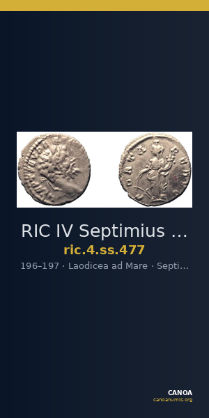 RIC IV Septimius Severus 477 — CANOA