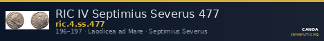 RIC IV Septimius Severus 477 — CANOA