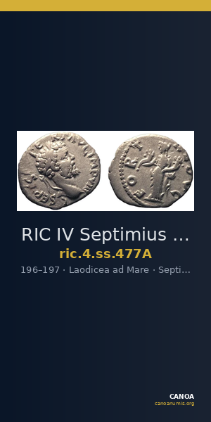 RIC IV Septimius Severus 477A — CANOA