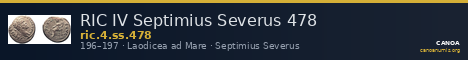 RIC IV Septimius Severus 478 — CANOA