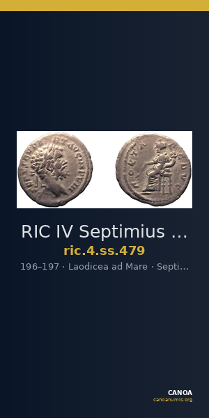 RIC IV Septimius Severus 479 — CANOA