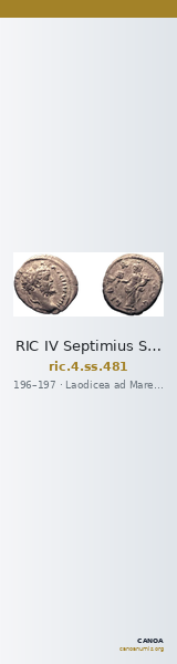 RIC IV Septimius Severus 481 — CANOA