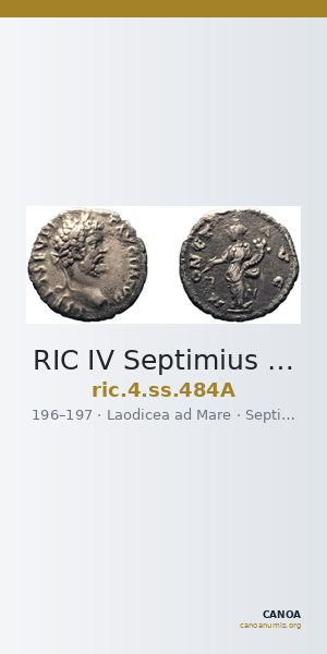 RIC IV Septimius Severus 484A — CANOA