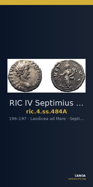 RIC IV Septimius Severus 484A — CANOA
