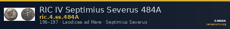 RIC IV Septimius Severus 484A — CANOA