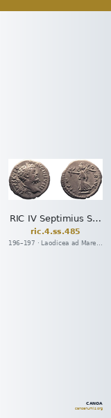 RIC IV Septimius Severus 485 — CANOA