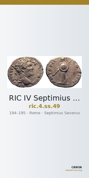 RIC IV Septimius Severus 49 — CANOA