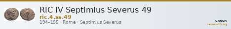 RIC IV Septimius Severus 49 — CANOA