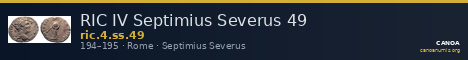 RIC IV Septimius Severus 49 — CANOA