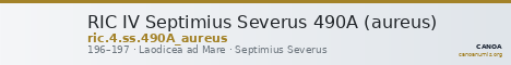 RIC IV Septimius Severus 490A (aureus) — CANOA