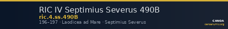 RIC IV Septimius Severus 490B — CANOA