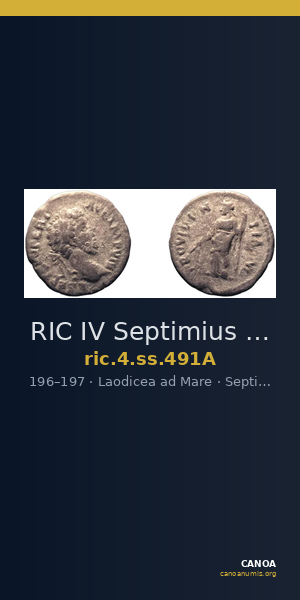RIC IV Septimius Severus 491A — CANOA