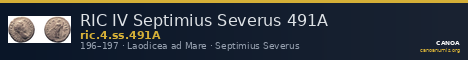 RIC IV Septimius Severus 491A — CANOA