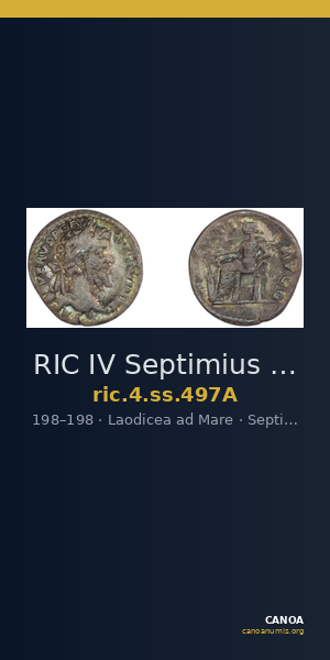 RIC IV Septimius Severus 497A — CANOA
