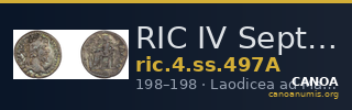 RIC IV Septimius Severus 497A — CANOA