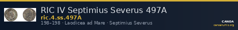 RIC IV Septimius Severus 497A — CANOA