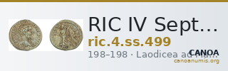 RIC IV Septimius Severus 499 — CANOA