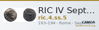 RIC IV Septimius Severus 5 — CANOA