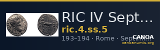 RIC IV Septimius Severus 5 — CANOA