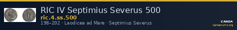 RIC IV Septimius Severus 500 — CANOA