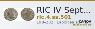 RIC IV Septimius Severus 501 — CANOA