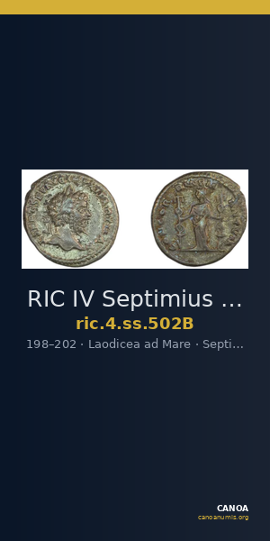 RIC IV Septimius Severus 502B — CANOA