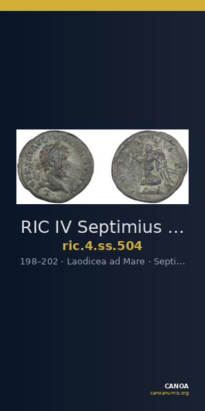 RIC IV Septimius Severus 504 — CANOA