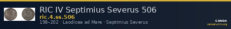 RIC IV Septimius Severus 506 — CANOA