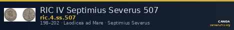 RIC IV Septimius Severus 507 — CANOA