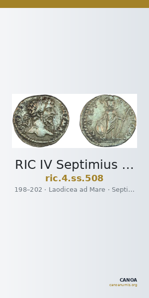 RIC IV Septimius Severus 508 — CANOA