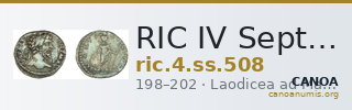 RIC IV Septimius Severus 508 — CANOA