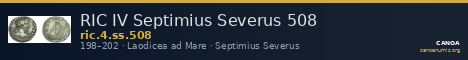 RIC IV Septimius Severus 508 — CANOA
