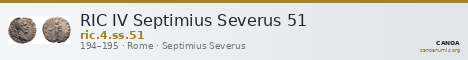 RIC IV Septimius Severus 51 — CANOA