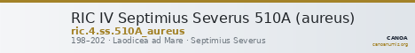 RIC IV Septimius Severus 510A (aureus) — CANOA