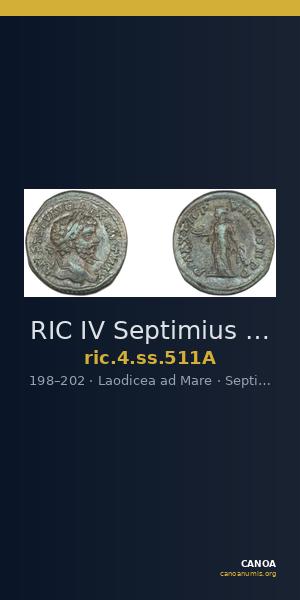 RIC IV Septimius Severus 511A — CANOA