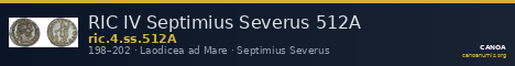 RIC IV Septimius Severus 512A — CANOA