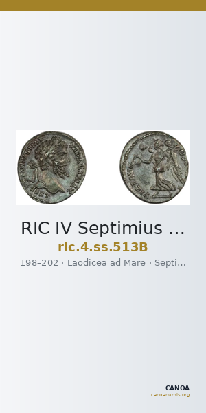 RIC IV Septimius Severus 513B — CANOA